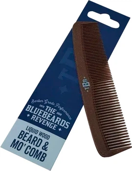 Гребінець для бороди The Bluebeards Revenge BB Liquid Wood Beard and Mo'Comb 13 см (5060297002649)