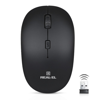Мышь беспроводная REAL-EL RM-301 Wireless Black