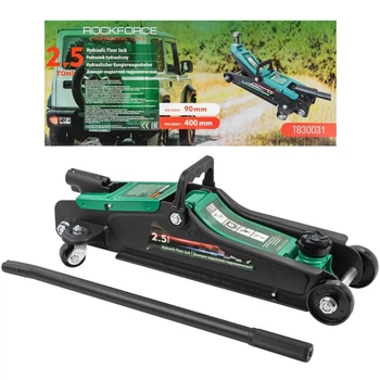 Домкрат подкатной гидравлический 2.5т (h min 90мм , h max 400мм) ROCKFORCE RF-T830031