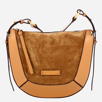 Torebka crossbody damska zamszowa