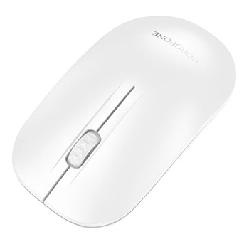Беспроводная Мышь Borofone BG14 Planet USB адаптер на частоте 2.4G с разрешением 1000DPI совместимость с большинством ОС White