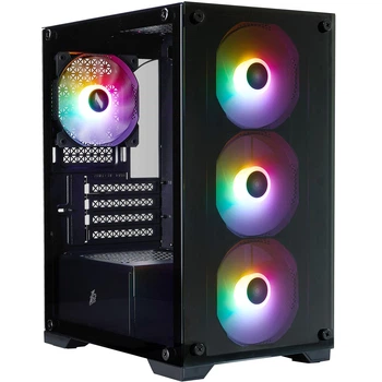 Ігровий Комп'ютер ПК "AM5 Challenger": Ryzen 5 8400F / Radeon RX 6700 XT 12GB / RAM 32GB DDR5 5600MHz / SSD 512GB / PSU 600W+ / 1stPlayer X2-M-BK-4F7 Black