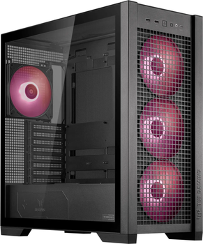 Корпус Full-Tower без БЖ Asus TUF Gaming GT302 ARGB Black (E-ATX, 4x140мм ARGB, Radiator 360мм top)