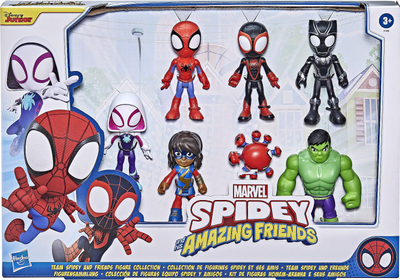 Набір фігурок Hasbro Disney: Marvel Spidey and His Amazing Friends Team Spidey and Friends 7 шт 10 см F1458 (5010993854110)