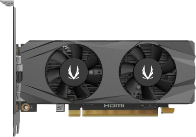 Видеокарта Zotac PCI-Ex GeForce RTX 3050 LP 6GB GDDR6 (96bit) (1470/14000) (1 x HDMI, 1 x DisplayPort) (ZT-A30510L-10L)