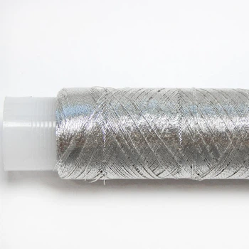 Нитки люрекс ЛР40 металлизированные для вышивки №501 Silver
