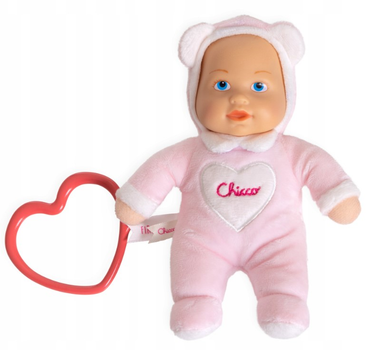 М'яка іграшка для немовлят лялька Chicco My Little Doll 18 см Рожева (8058664177776)
