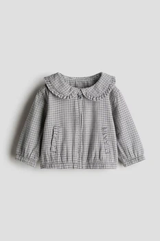 Жакет твіловий H&M 271236075 68 Сірий/Клітинка