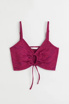 Топ H&M 271073101 L Фуксія