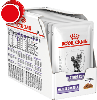 Вологий корм для кішок Royal Canin Mature Consult у віці від 7 років шматочки у соусі 85 г