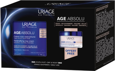 Zestaw do pielęgnacji twarzy Uriage Age Absolu Krem do twarzy 50 ml + Maska na noc 15 ml (ZES3661434009549)