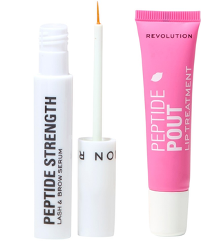 Zestaw do pielęgnacji twarzy Revolution Peptide Power Lash & Lip Duo Serum do rzęs i brwi 3 ml + Balsam do ust 15 ml (ZES5057566827225)