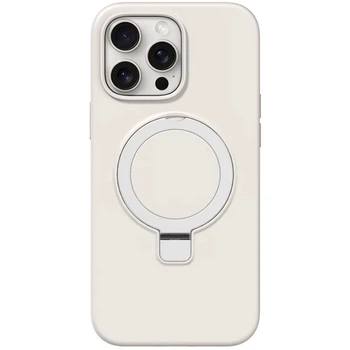 Чехол Silicone Case Full Protective with Ring для Apple iPhone 15 Pro (6.1") White