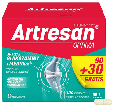 Дієтична добавка USP Zdrowie Artresan Optima 120 капсул (5907377135562)