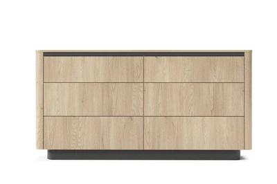 Комод Perfect Home Торро / Torro 6S/163 з 6 ящиками Дуб кремону/чорний