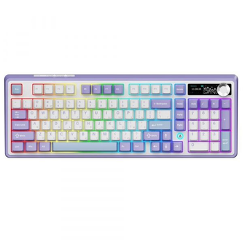 Клавиатура беспроводная Ajazz ak980 Clear Sky Switch Purple (ak980-cs-pwb)