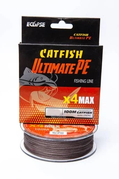 Шнур Eclipse X4 Catfish Ultimate PE Brown 100m 0.60mm 65.6kg.,30.00.18218