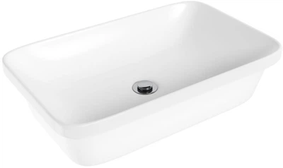 Раковина Helmken 37060000 60 см біла + сифон + донний клапан Click-Clack хром