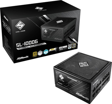 Блок живлення ASRock Steel Legend SL-1000G 1000W 80 Plus Gold Black (90-UXS100-GFEAAA)