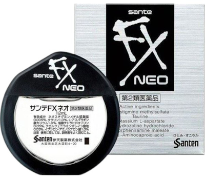 Очні краплі Santen FX Neo з таурином від почервоніння 12 мл (4987084410443)