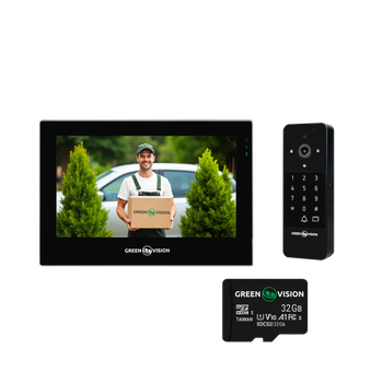 Комплект видеодомофона GV-004-GV-060+GV-007 + SD32GB