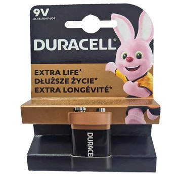 Батарейка крона 6LF22 Duracell Plus blister (13127)