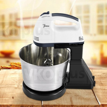 Миксер с чашей металлической тестомисс Crownberg CB-7321 300 Вт 7 скоростей