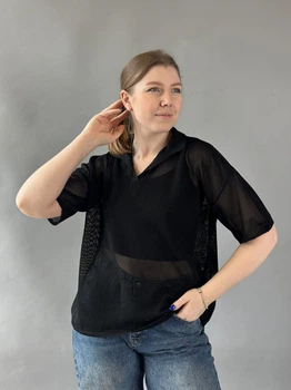 Футболка жіноча трикотаж сітка (M) VivaVerba чорний 622915 black (M)