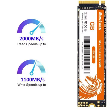 SSD диск Bestoss M.2 NVMe 2280 PCIe 3.0x4 256ГБ для ноутбуков и компьютеров (SSD 256Gb Bestoss GM228 M.2 NVMe 2280 PCIe 3.0x4)