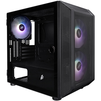 Корпус 1stPlayer D3-BK-3F7-14 Black без БП