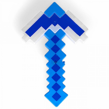Кірка Майнкрафт Minecraft зі світлом і звуком блакитна