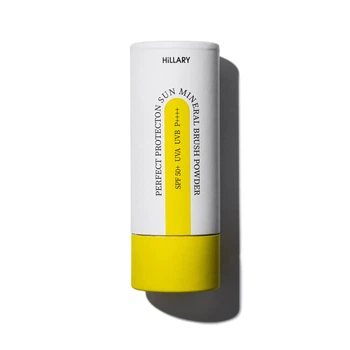 Сонцезахисна мінеральна пудра прозора з SPF 50+ Hillary Perfect Protection Sun Mineral Brush Powder Sheer Matte SPF 50+ 4г