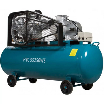 Компрессор воздушный Hyundai HYC 55250w3 (5.5 кВт, 859 л/хв, 250 л) масляный 3-цилиндровый (26084)