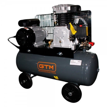 Компрессор воздушный GTM KCH2070A-50L (2.2 кВт, 300 л/мин, 50 л) масляный двоцилиндровый поршневой (26074)