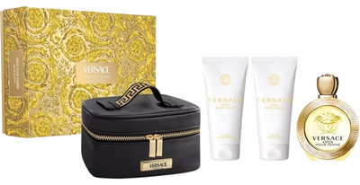 Набір для жінок Versace Eros Туалетна вода 100 мл + Лосьйон для тіла 100 мл + Гель для душу 100 мл + Косметичка (8011003893331)