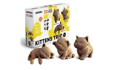 3D пазл-конструктор Cartonic 3D Puzzle KITTENS TRIO