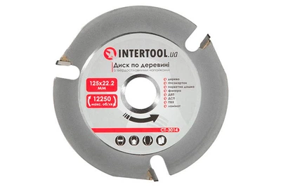 Диск пильний по дереву Intertool 125 x 22.2 мм x 3T PRO (CT-3014)