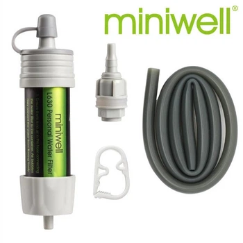 Портативный туристический фильтр для воды Miniwell L630 на 2000 л походный переносной White