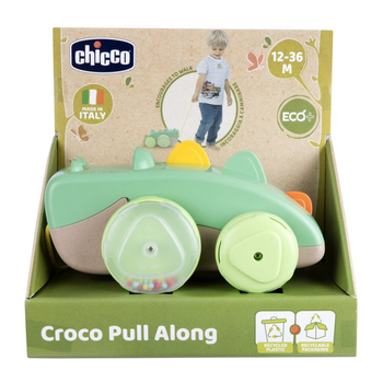 Іграшка на мотузці Chicco ECO+ Крокодил (8058664171507)