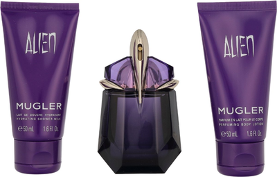 Zestaw damski Mugler Alien Woda perfumowana 30 ml + Żel pod prysznic 50 ml + Balsam do ciała 50 ml (3614274330151)