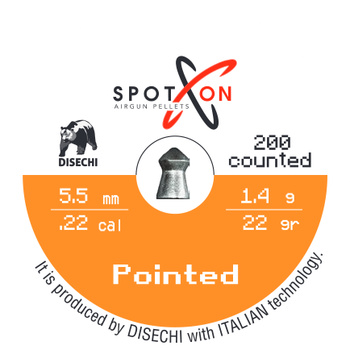 Кулі Spoton Pointed 1.40 гр, 200 шт, 5.5 мм