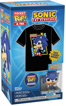 Zestaw Funko Pocket Pop! & Tee Sonic The Hedgehog Figurka Sonic + Koszulka dziecięca Rozmiar M 70390 (889698703901)