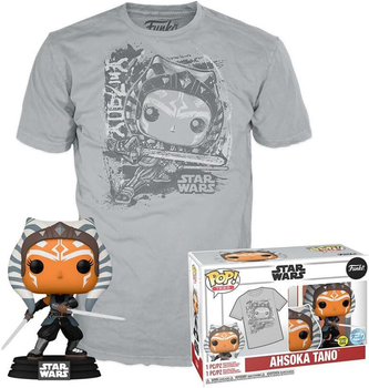 Набір Funko Pop! & Tee Disney Star Wars Фігурка Bobble-Head Ahsoka Tano + футболка розмір M 74500 (889698745000)