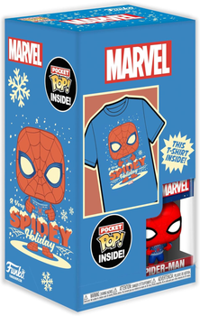 Набір Funko Pocket Pop! & Tee Marvel Фігурка Людини-павука + дитяча футболка розмір M 72946 (889698729468)