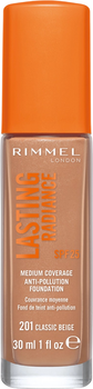 Podkład rozświetlający Rimmel Lasting Radiance Spf 25 201 Classic Beige 30 ml (3614226493682)