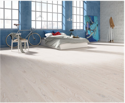 Паркетна дошка Floor`360 Дуб ONE4HER FROSTY 3-смугова Лак