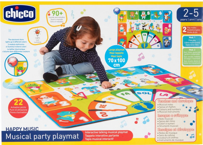 Інтерактивний ігровий килимок Chicco Happy Music 100 x 70 см (8058664112845)