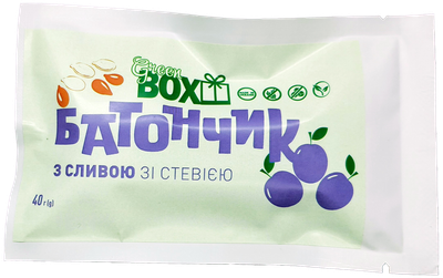 Батончик Green Box «з Сливою» 40г