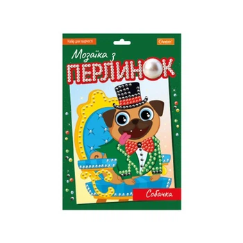 Детский набор для творчества "Мозаика из жемчуга собачка" НТ-38-06