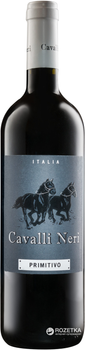 Вино Cavalli Neri Primitivo Puglia IGT 2015 червоне сухе 0.75 л 13.5% (8033116400954)